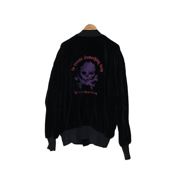 Ben Taverniti Unravel Project Velour Bomber Jacket 48